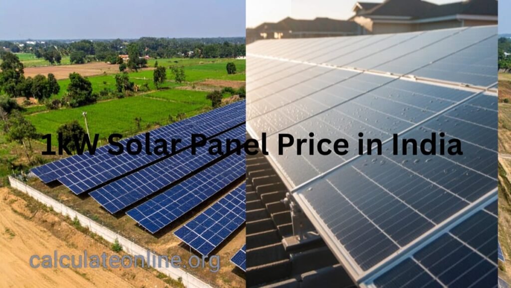 1kW Solar Panel Price in India