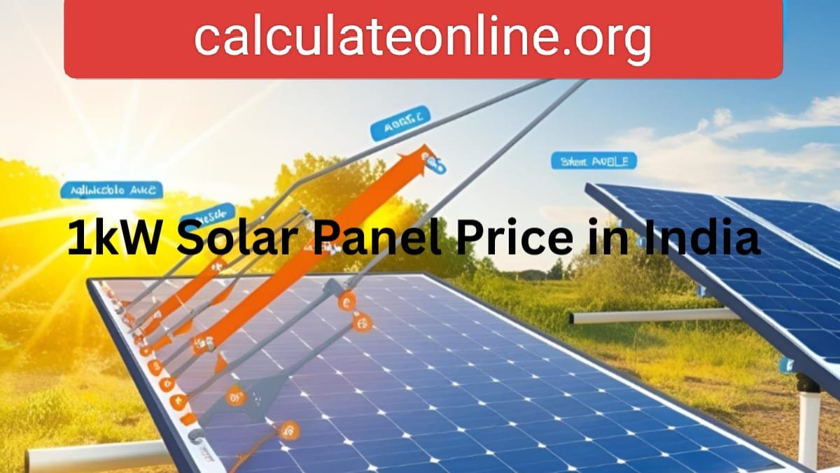1kW Solar Panel Price in India