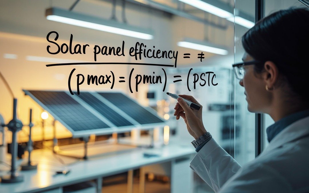 Solar Panel efficiency Formula