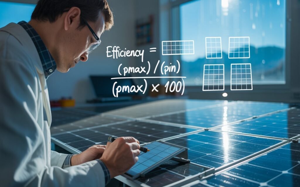 Solar Panel efficiency Formula