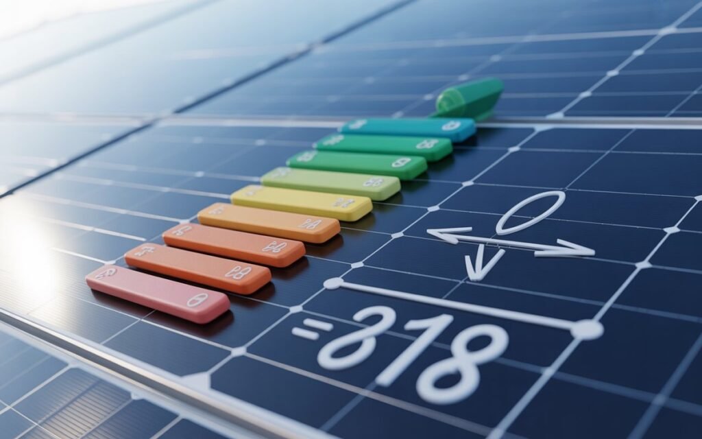 Solar Panel efficiency Formula