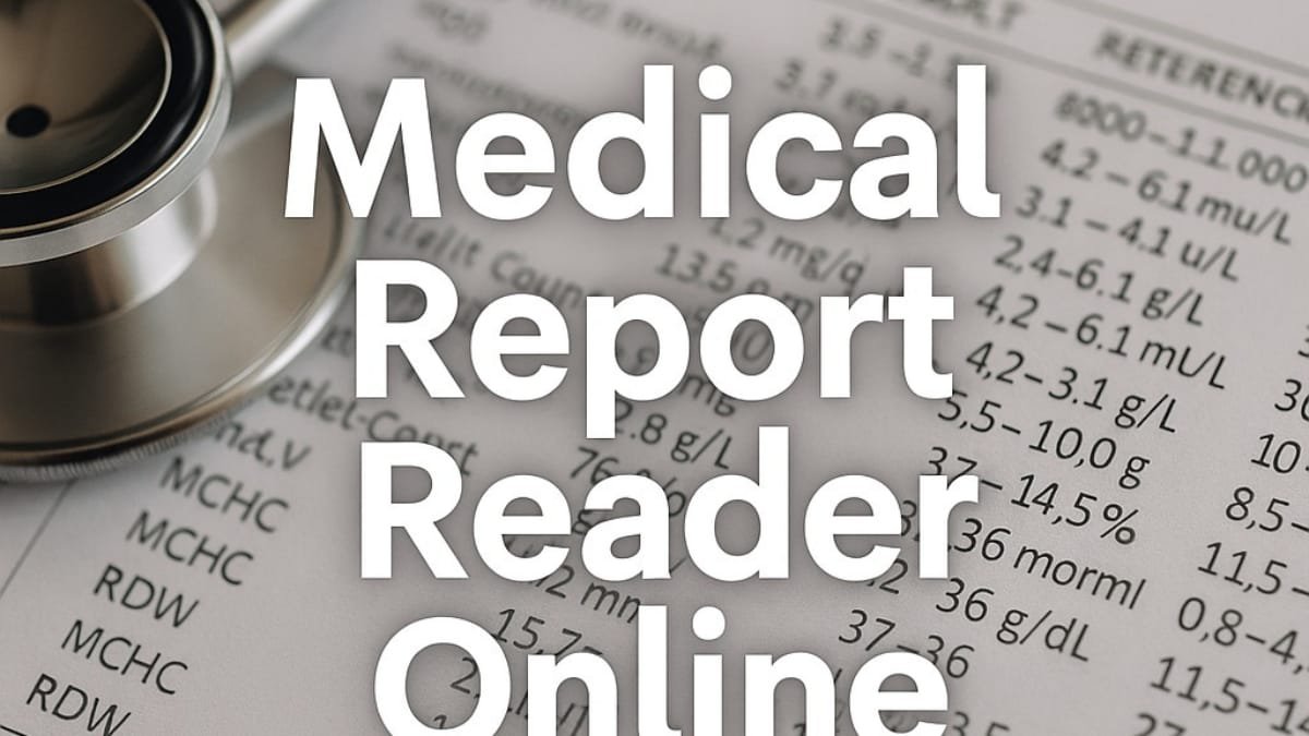 Medica Report Reader Online free