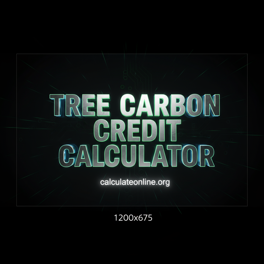 Tree Carbon Credit Calculator
