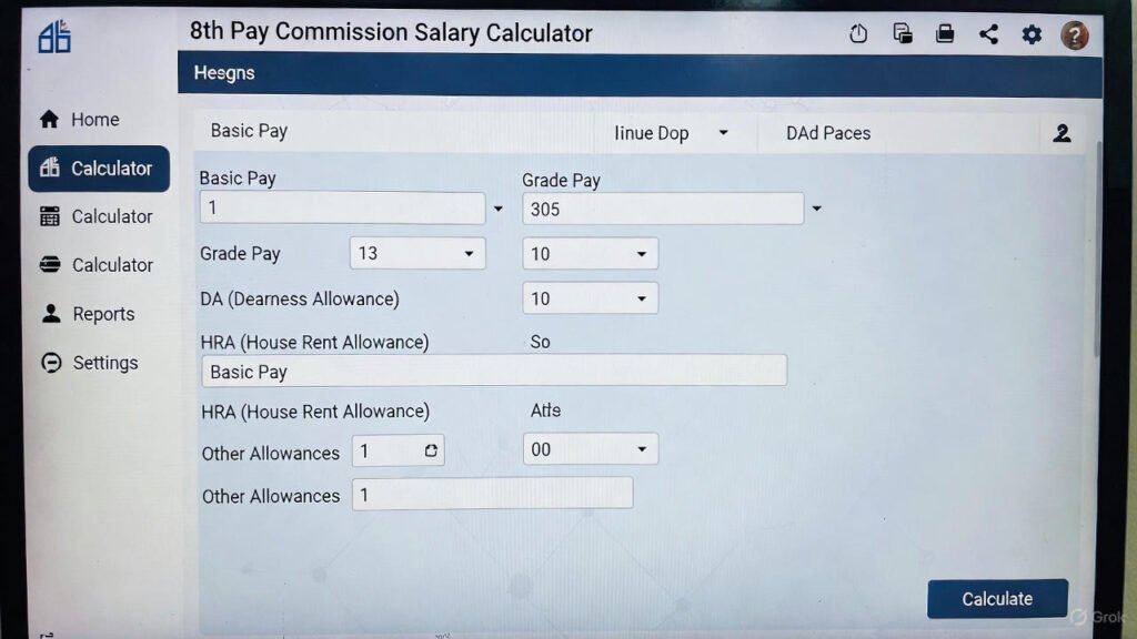 8th Pay Commission Pension Calculator